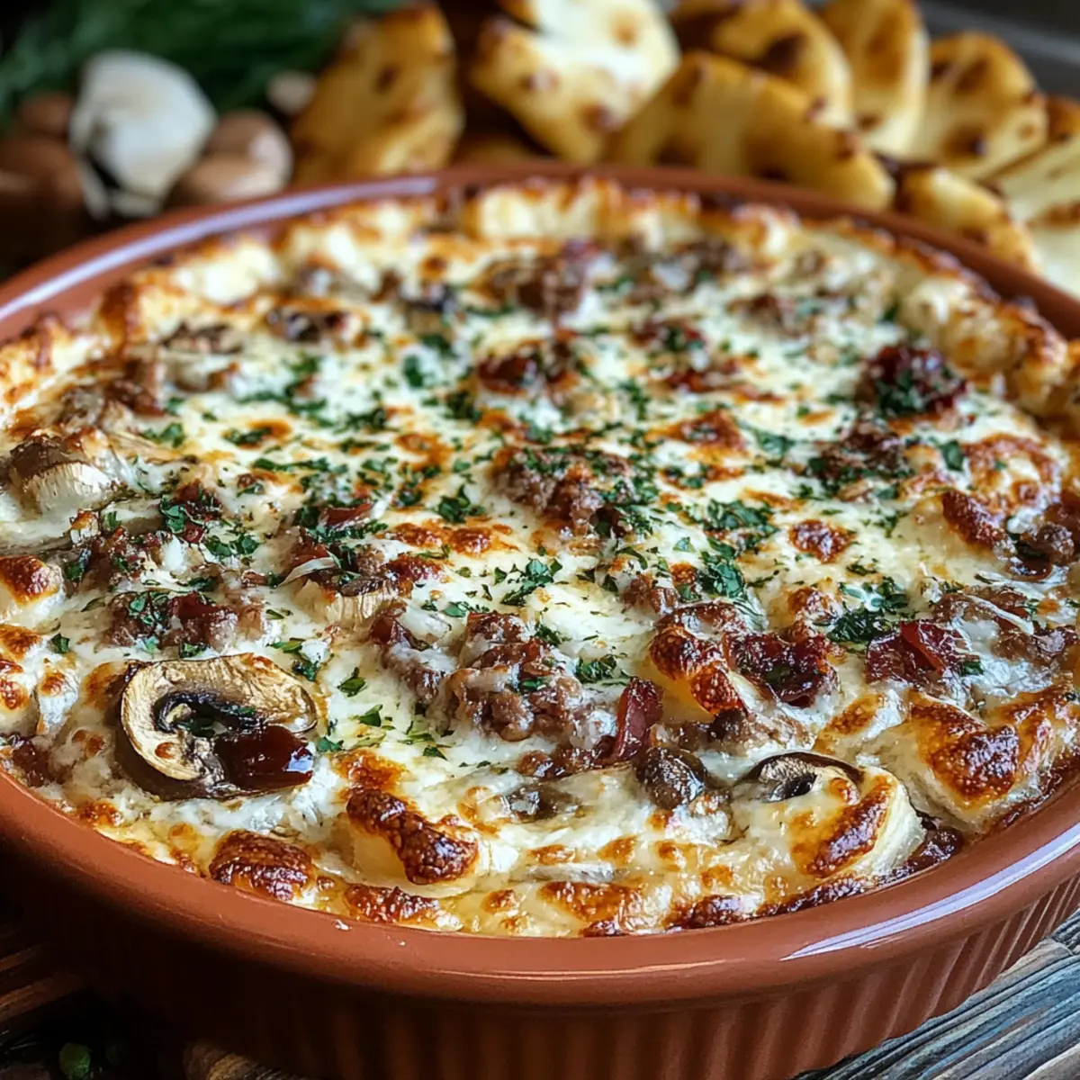 Stuffed Mushroom Dip