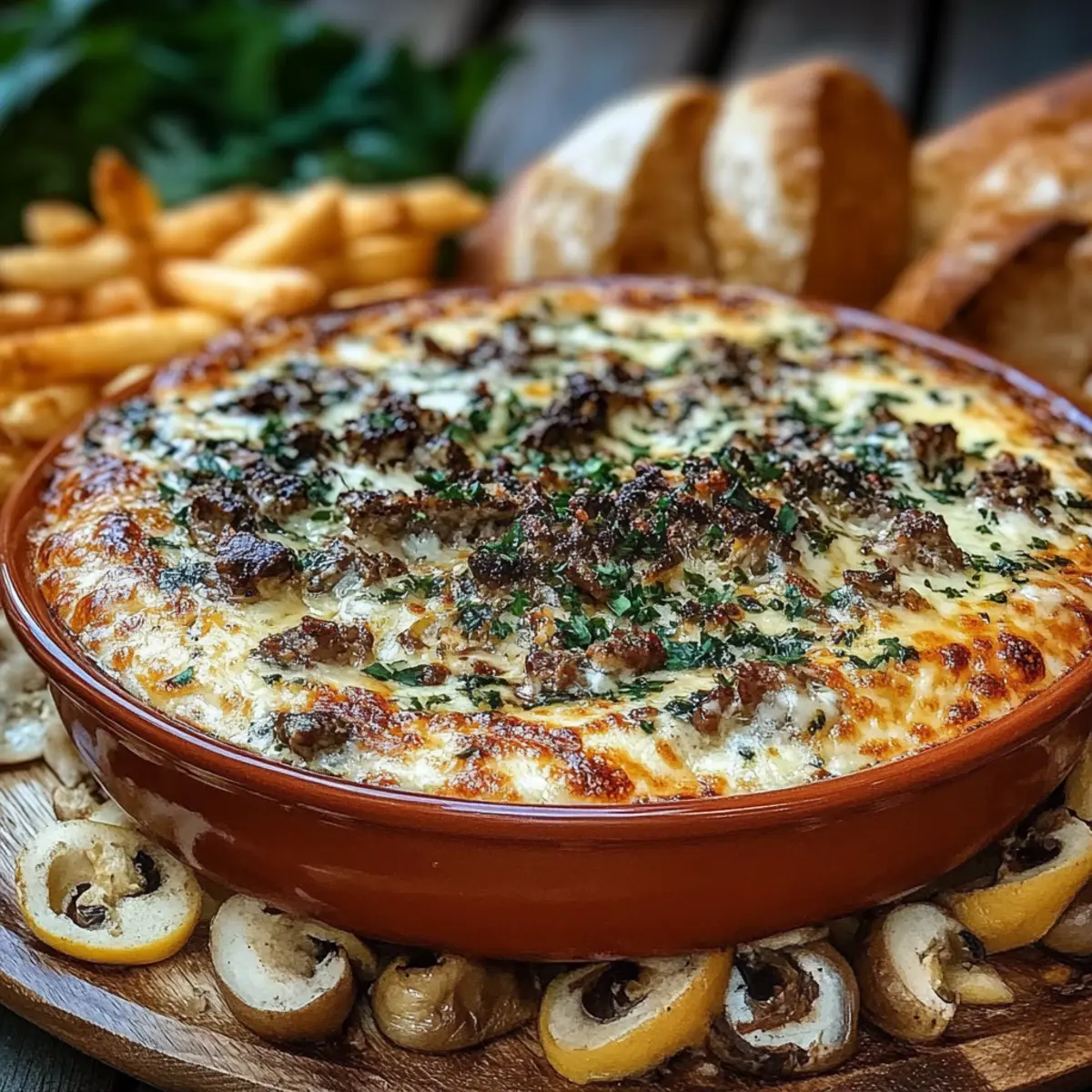 Stuffed Mushroom Dip