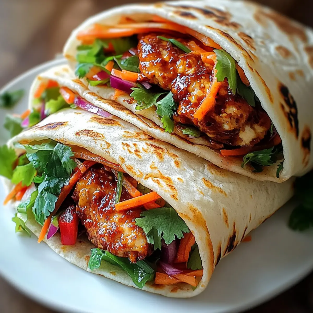 Sweet Chili Chicken Wraps