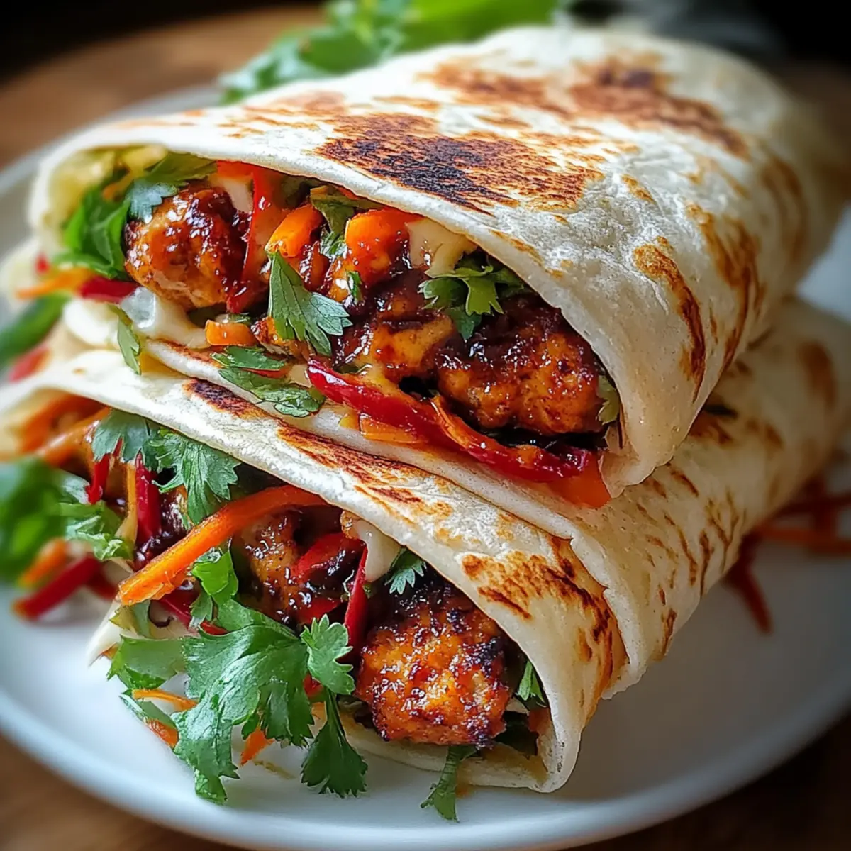 Sweet Chili Chicken Wraps