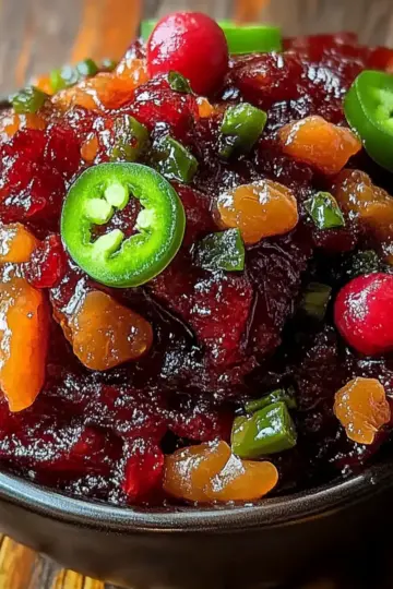 Sweet & Spicy Cranberry Jalapeño Cowboy Candy