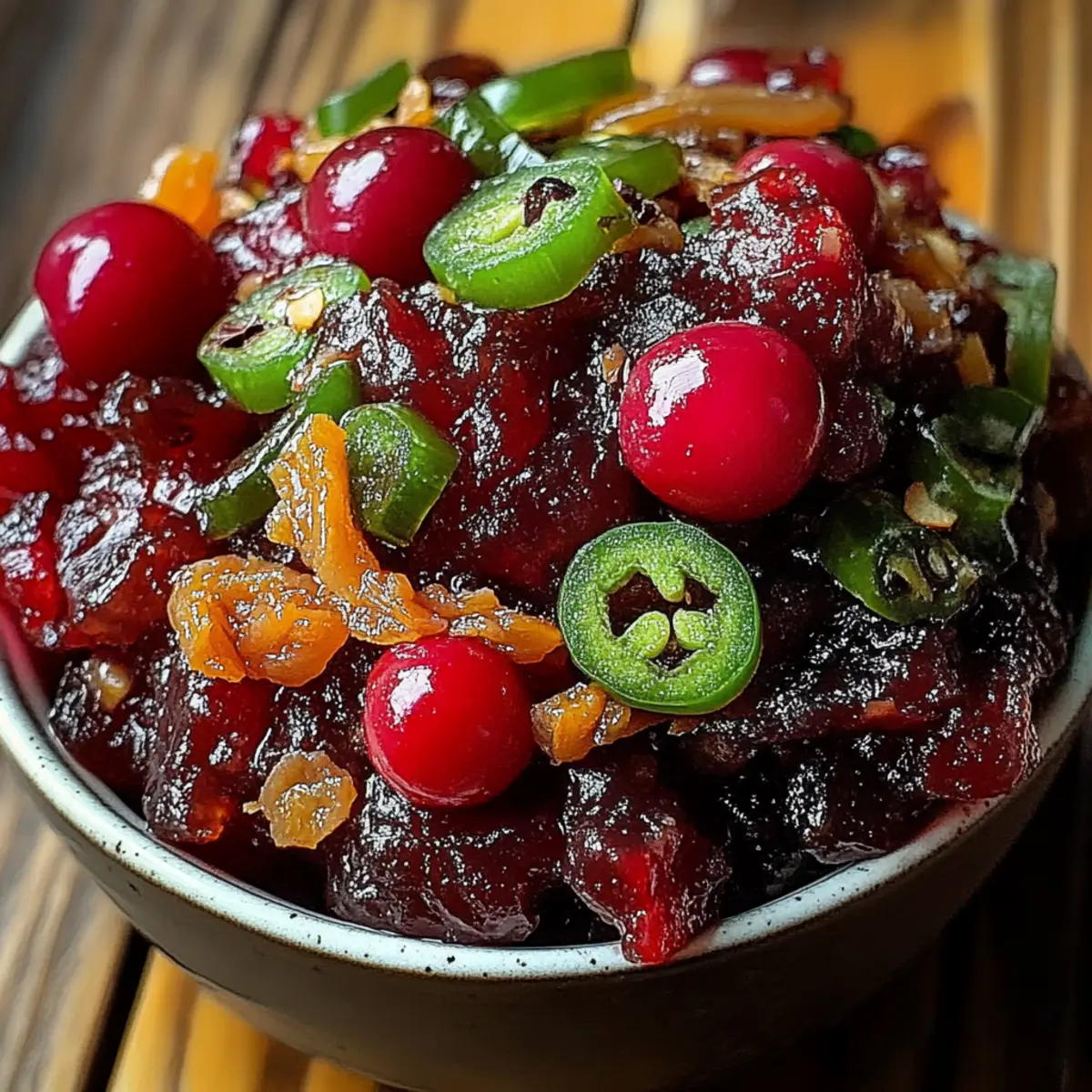 Sweet & Spicy Cranberry Jalapeño Cowboy Candy