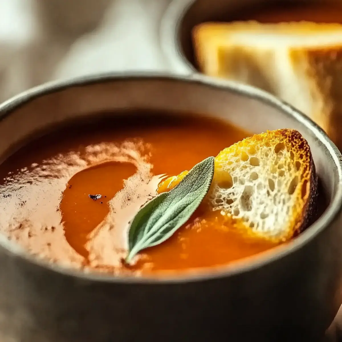 Tomato Soup with Grilled Cheese