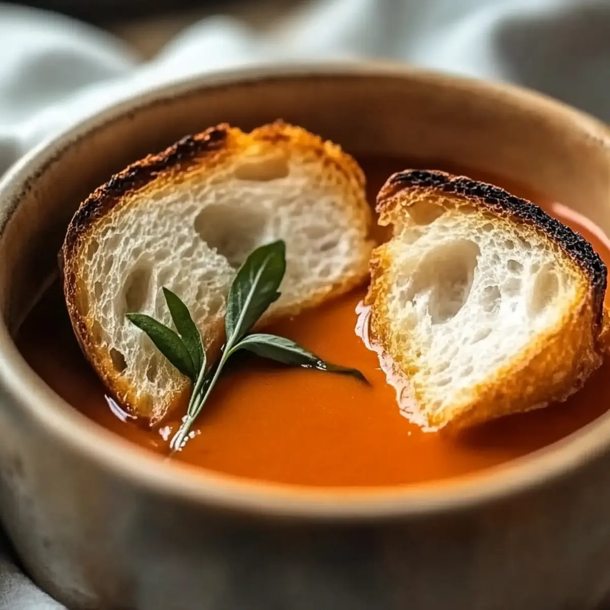 Tomato Soup with Grilled Cheese