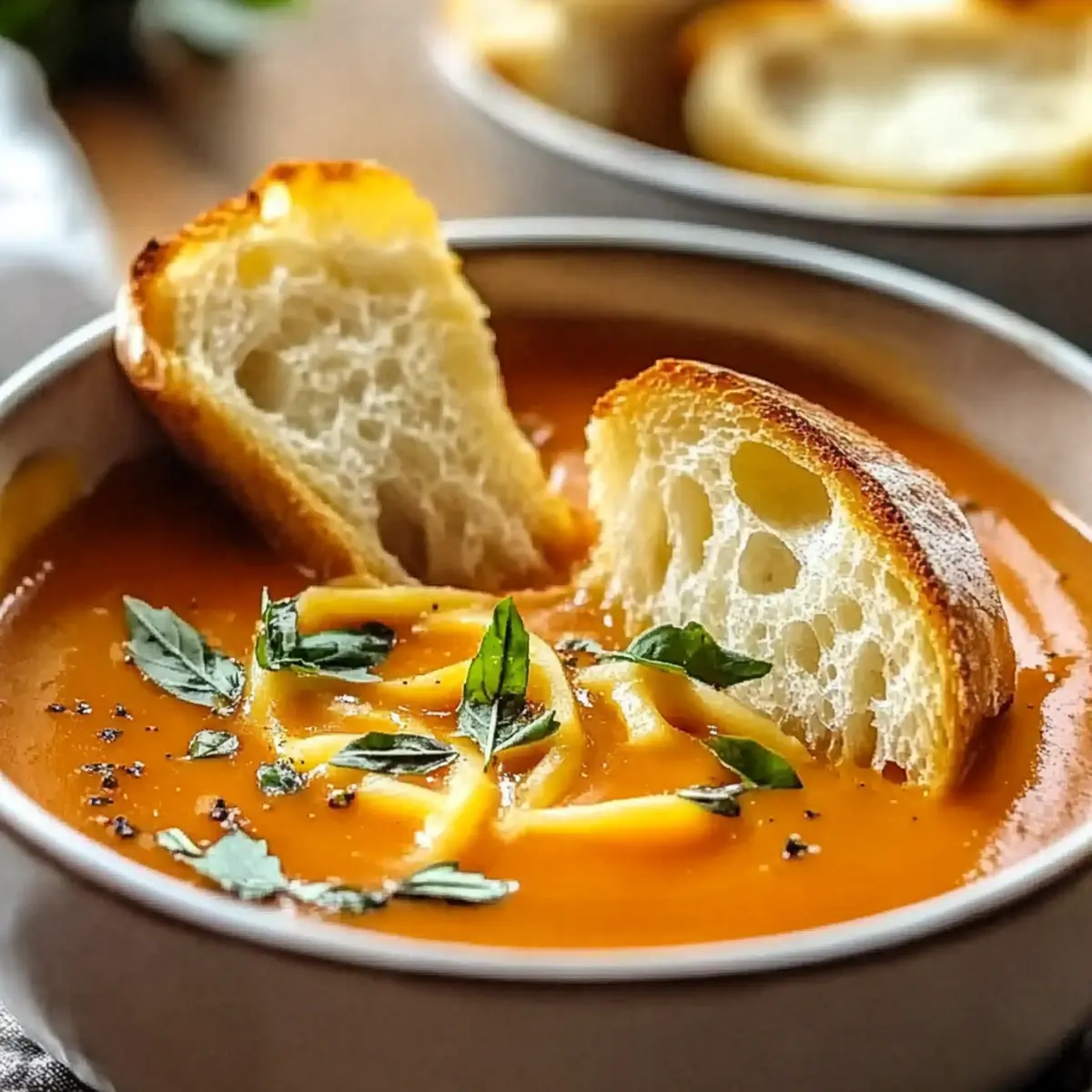 Tomato Soup with Grilled Cheese