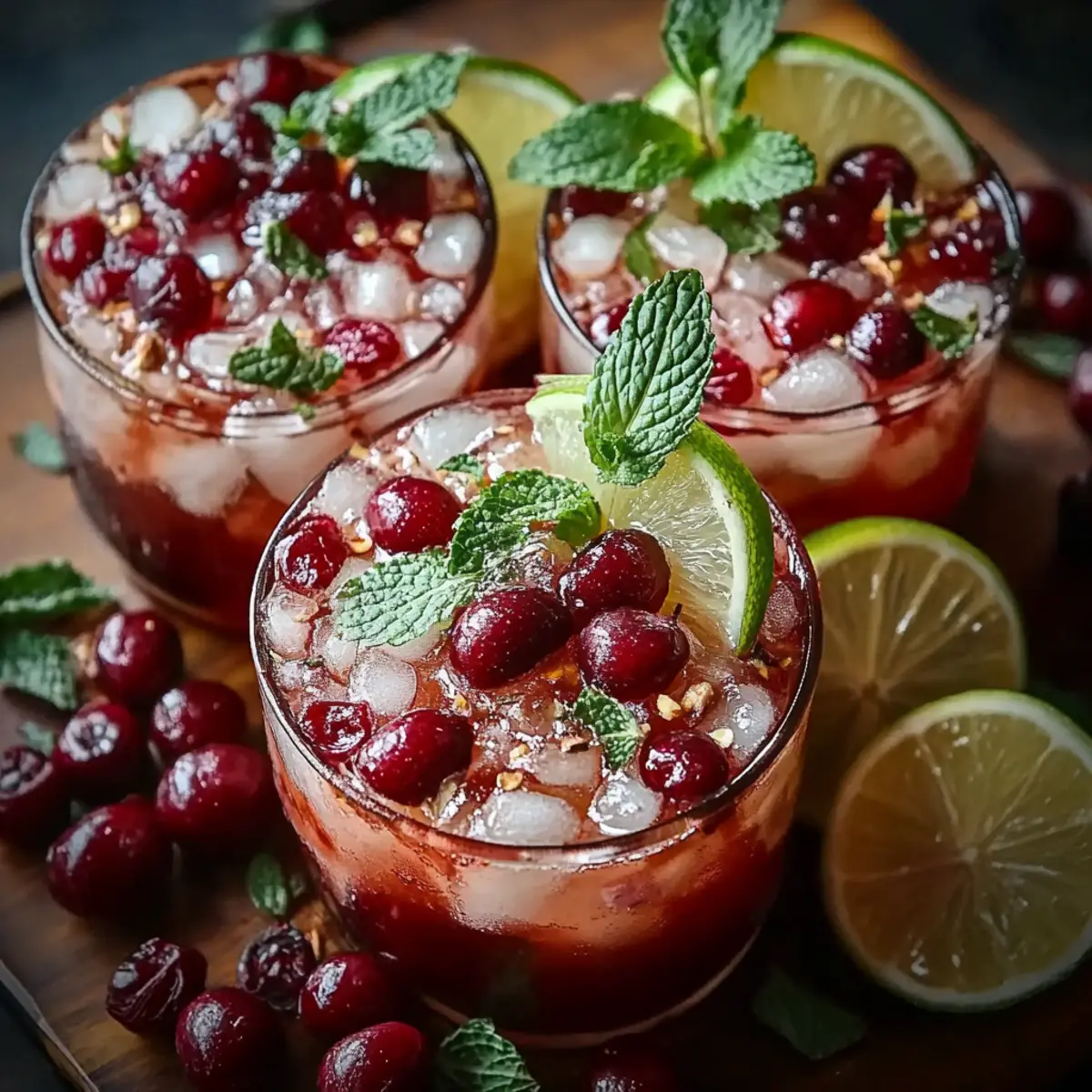 Vanilla Cranberry Crush Mocktail