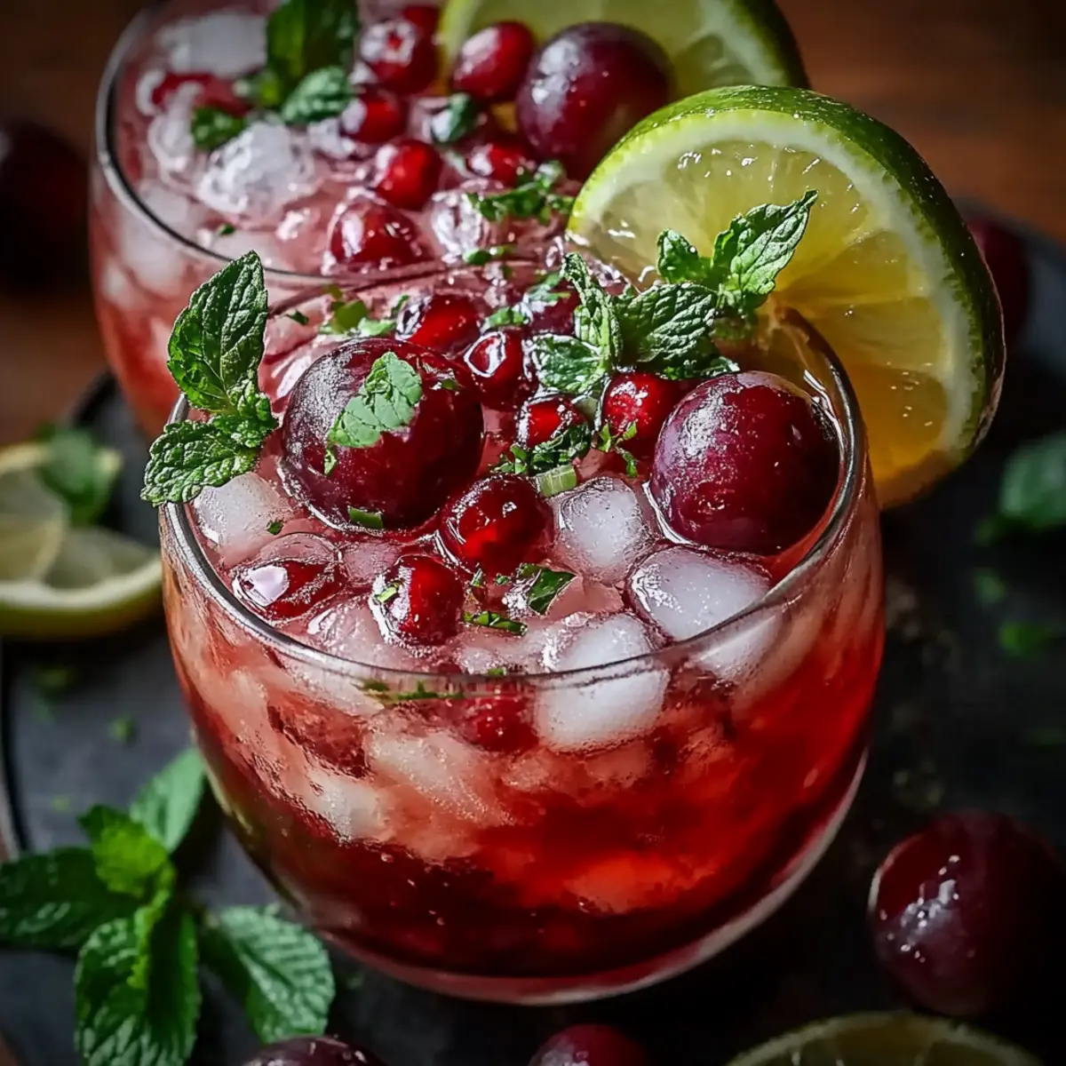 Vanilla Cranberry Crush Mocktail