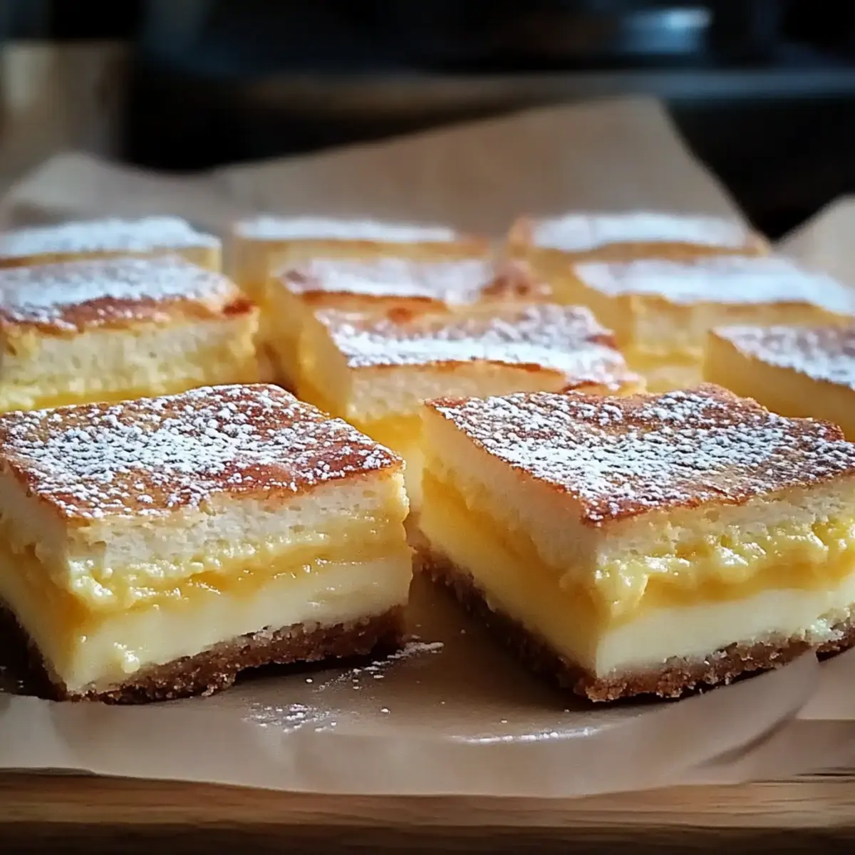 Vanilla Custard Cream Squares