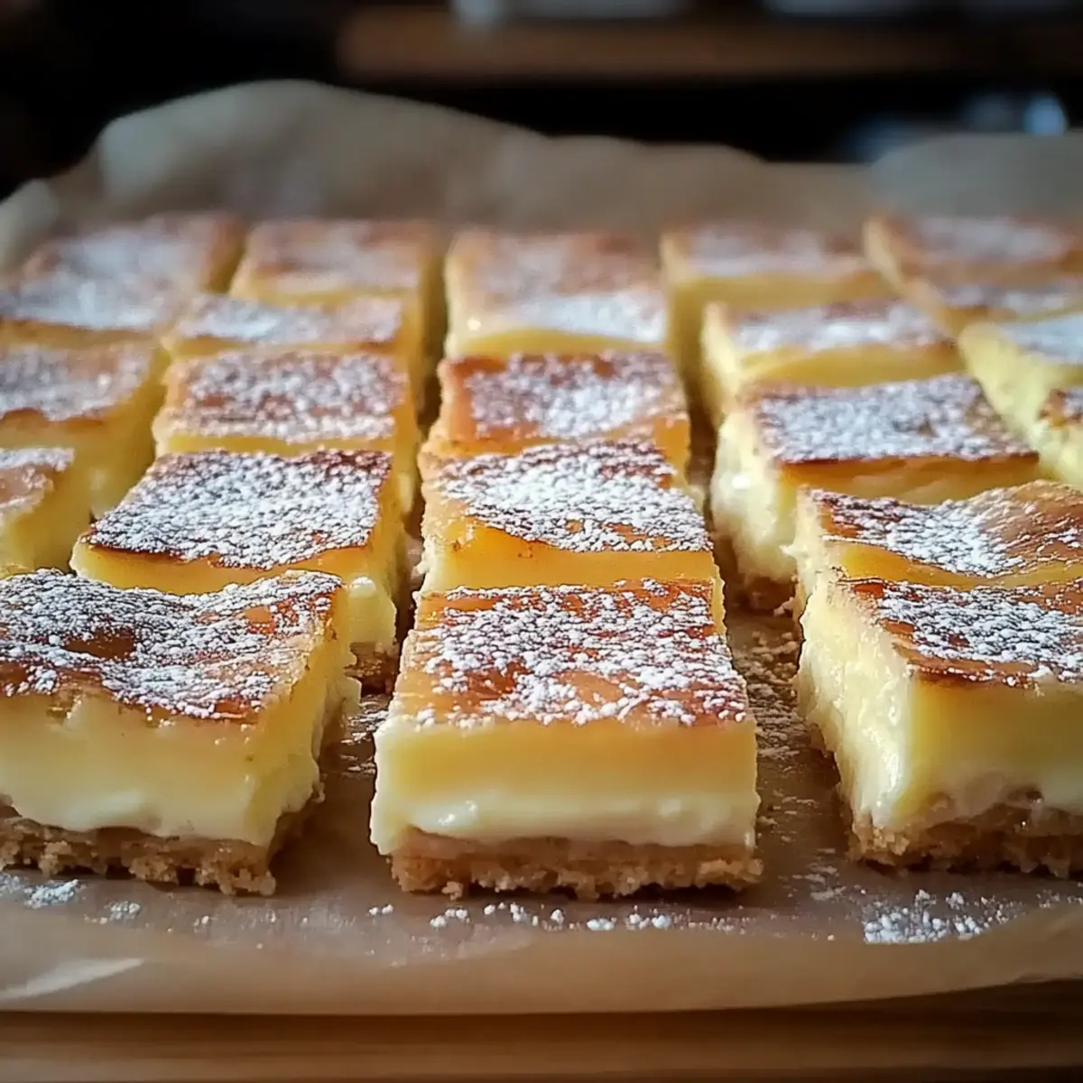 Vanilla Custard Cream Squares