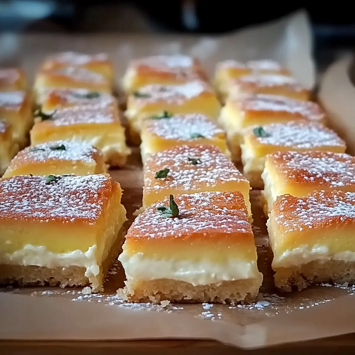 Vanilla Custard Cream Squares