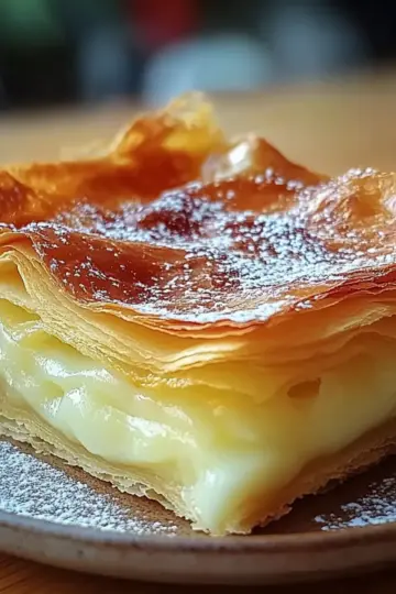 Vanilla Custard Puff Pastry Cake