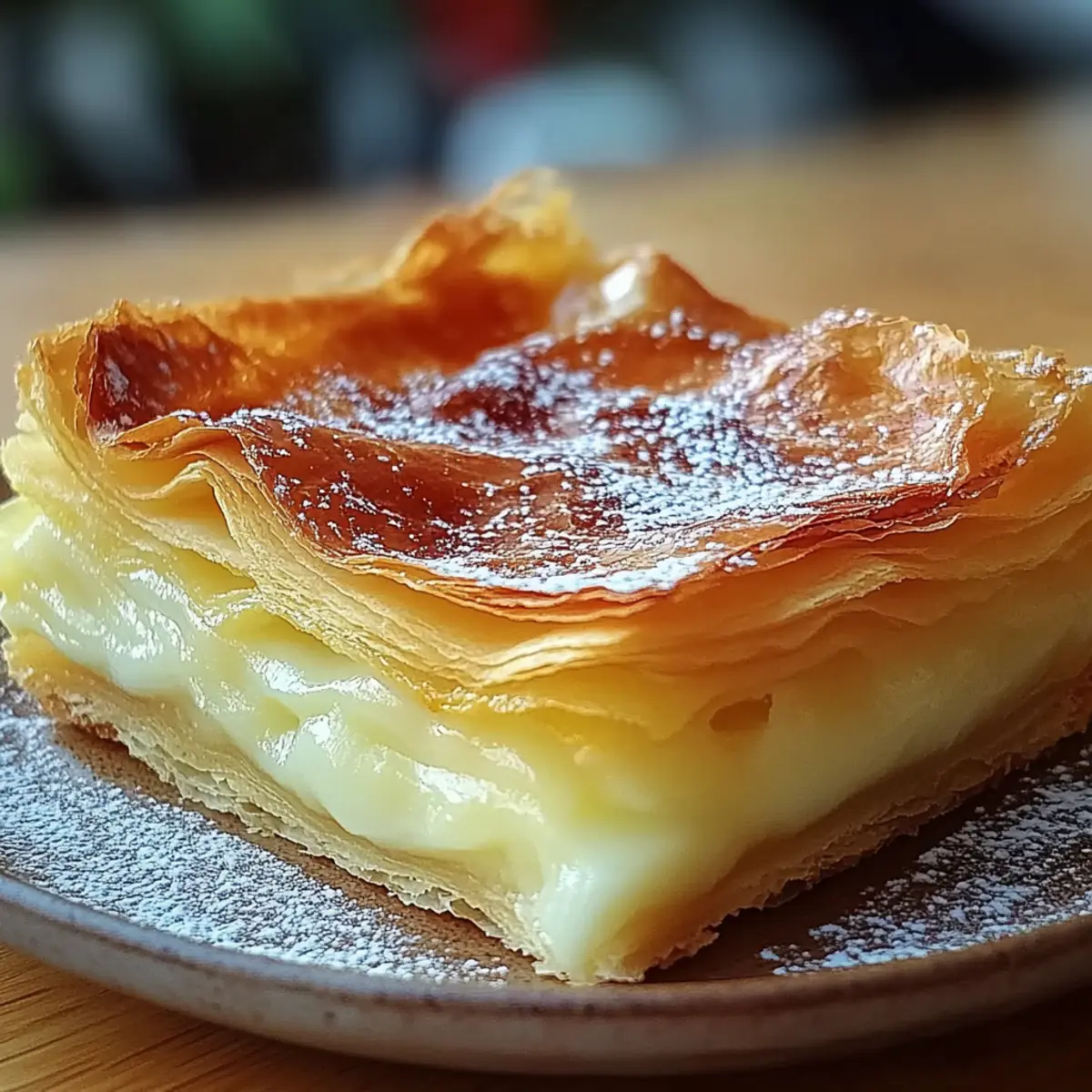 Vanilla Custard Puff Pastry Cake