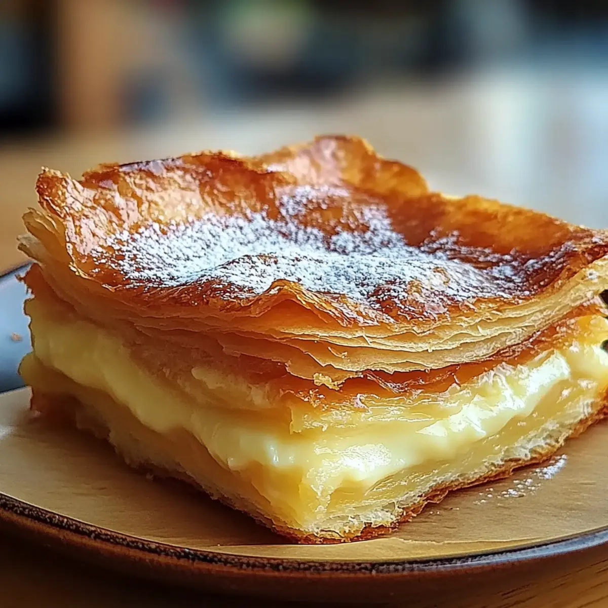 Vanilla Custard Puff Pastry Cake