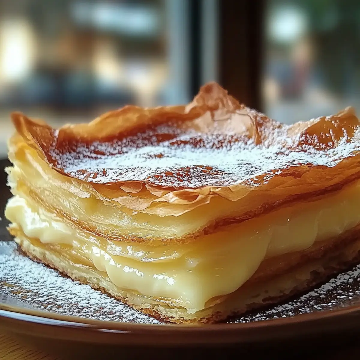 Vanilla Custard Puff Pastry Cake