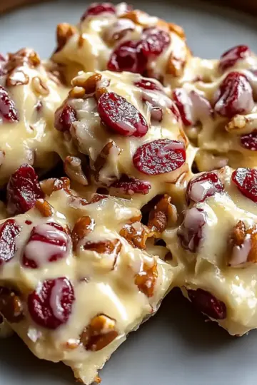 White Chocolate Cranberry Pecan Clusters