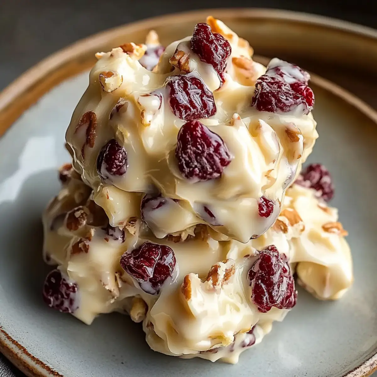White Chocolate Cranberry Pecan Clusters