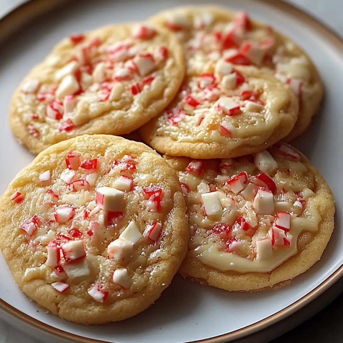 White Chocolate Peppermint Cookies