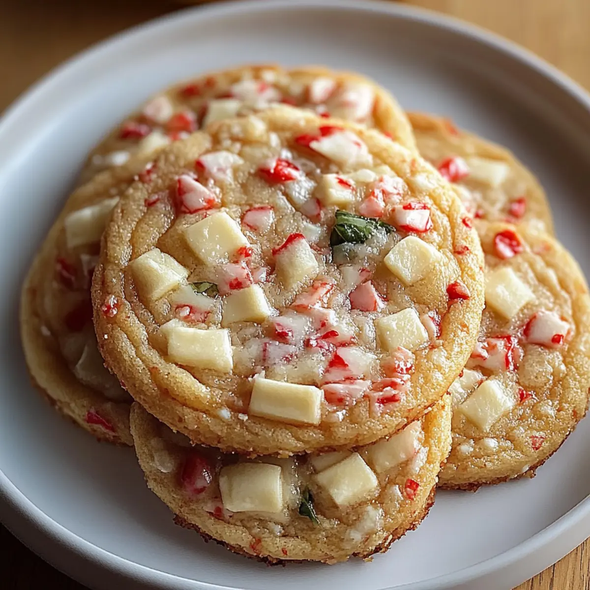White Chocolate Peppermint Cookies