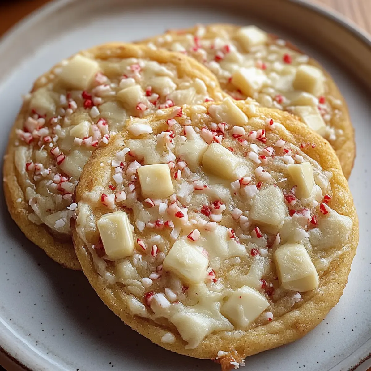 White Chocolate Peppermint Cookies