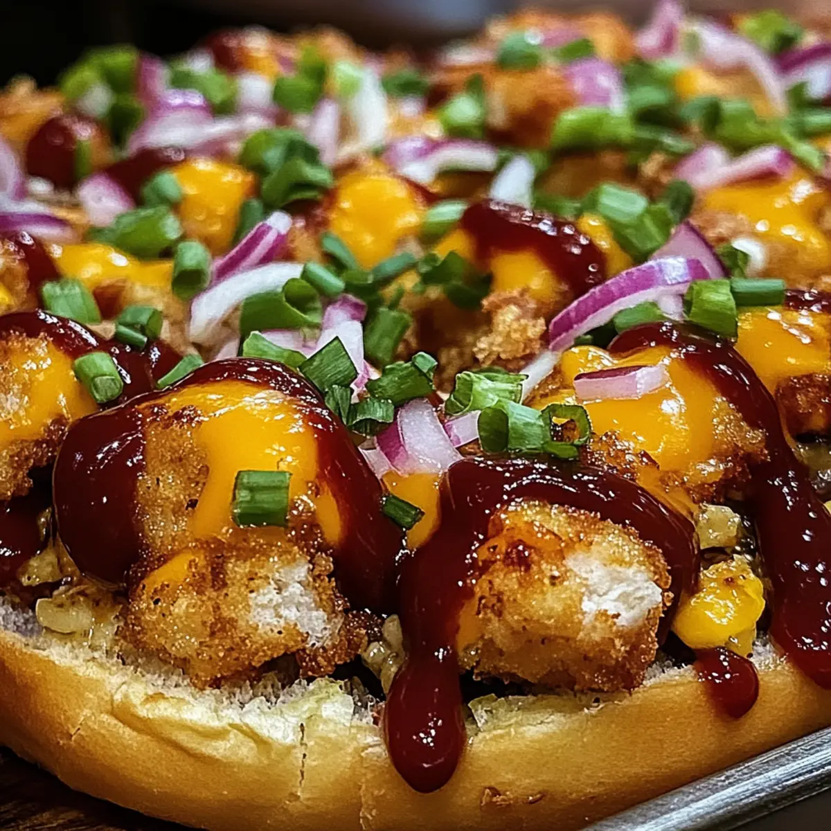 BBQ Chicken Tater Tot Casserole