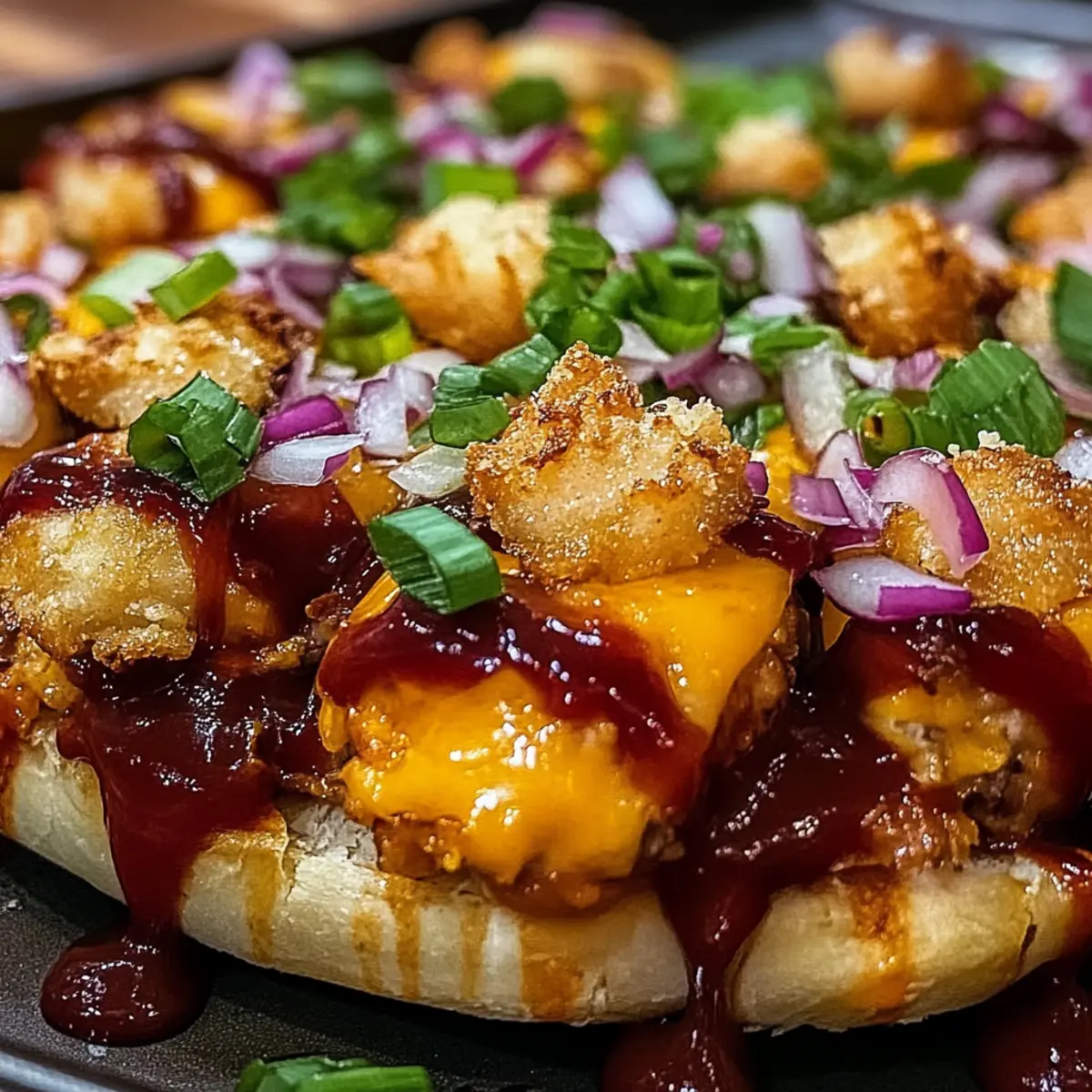 BBQ Chicken Tater Tot Casserole