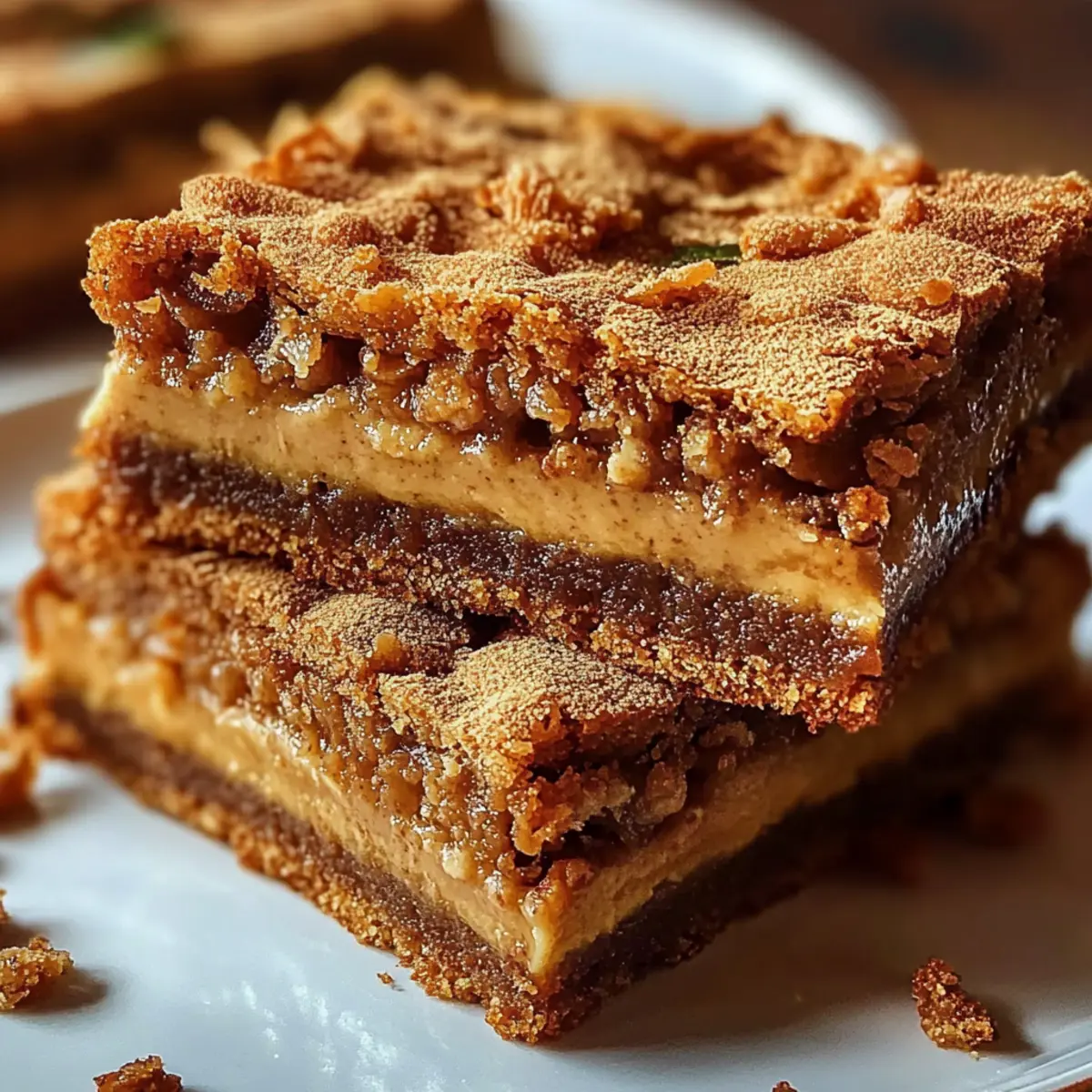 Biscoff Blondies Chewy Cookie Butter Dessert Bars