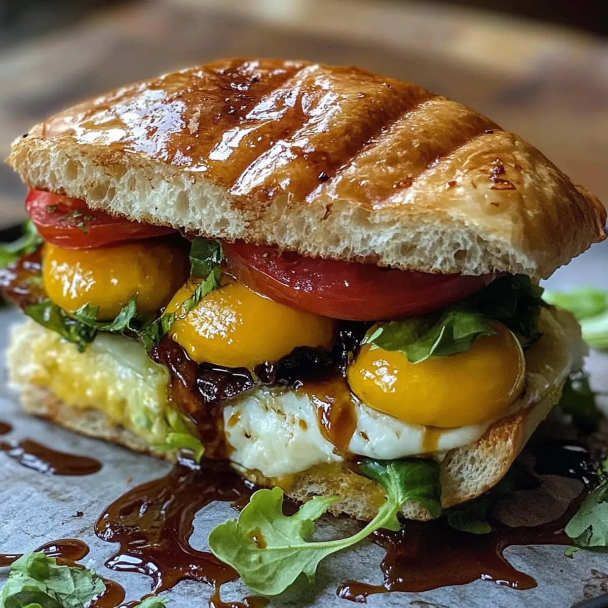 Burrata Italian Focaccia Sandwich