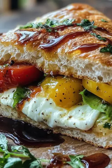 Burrata Italian Focaccia Sandwich