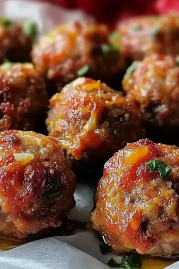 Cheddar Bay Beef Sausage Balls