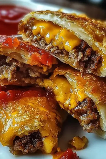 Cheeseburger Eggrolls
