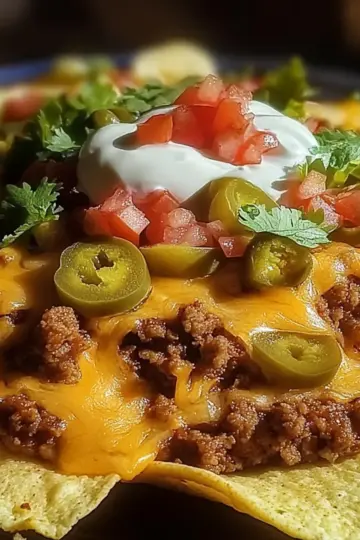 Cheesy Beef Nachos