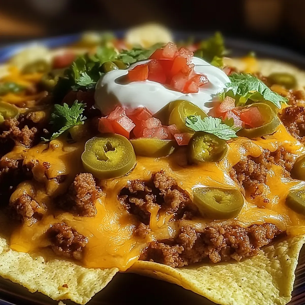 Cheesy Beef Nachos