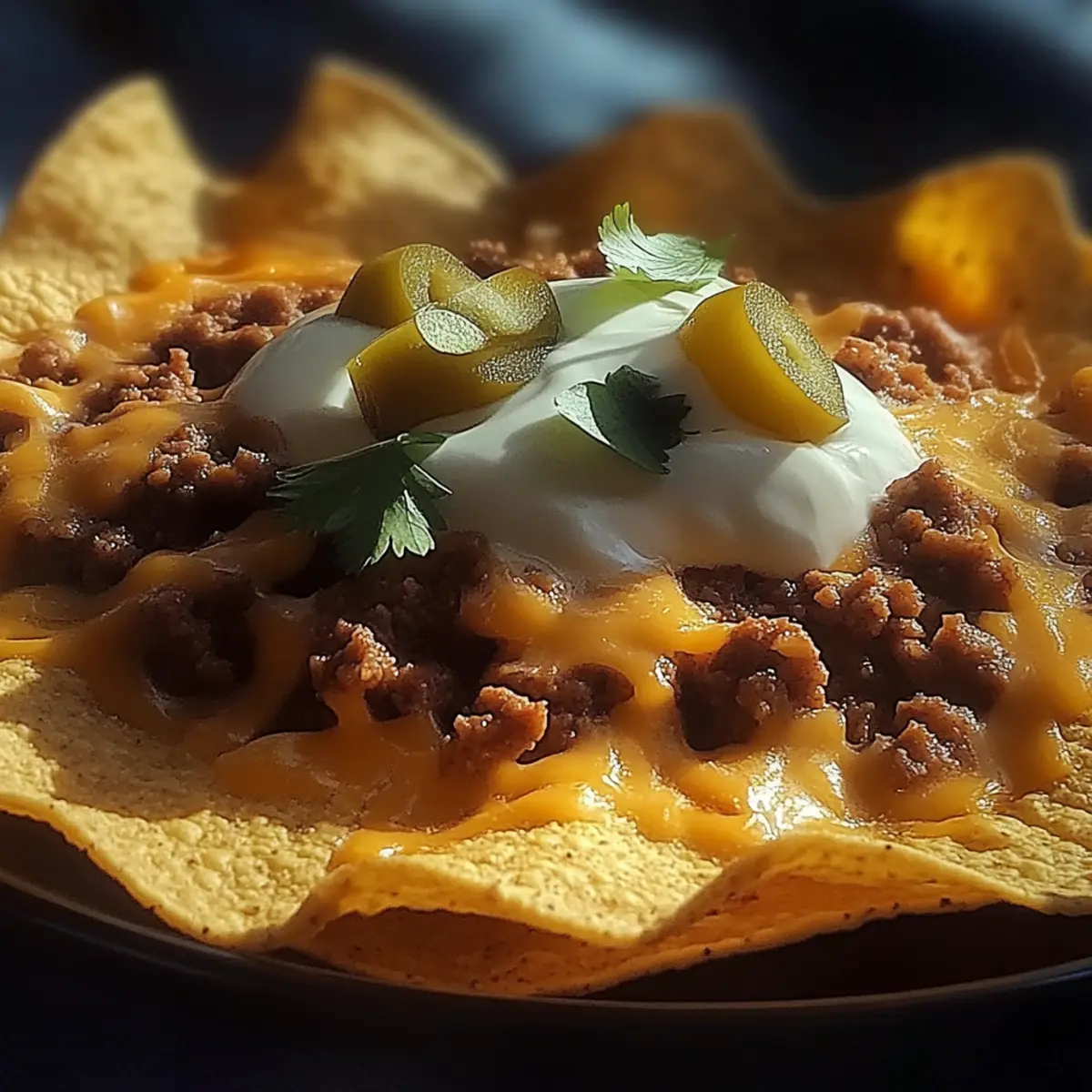 Cheesy Beef Nachos