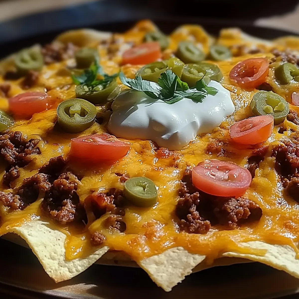 Cheesy Beef Nachos