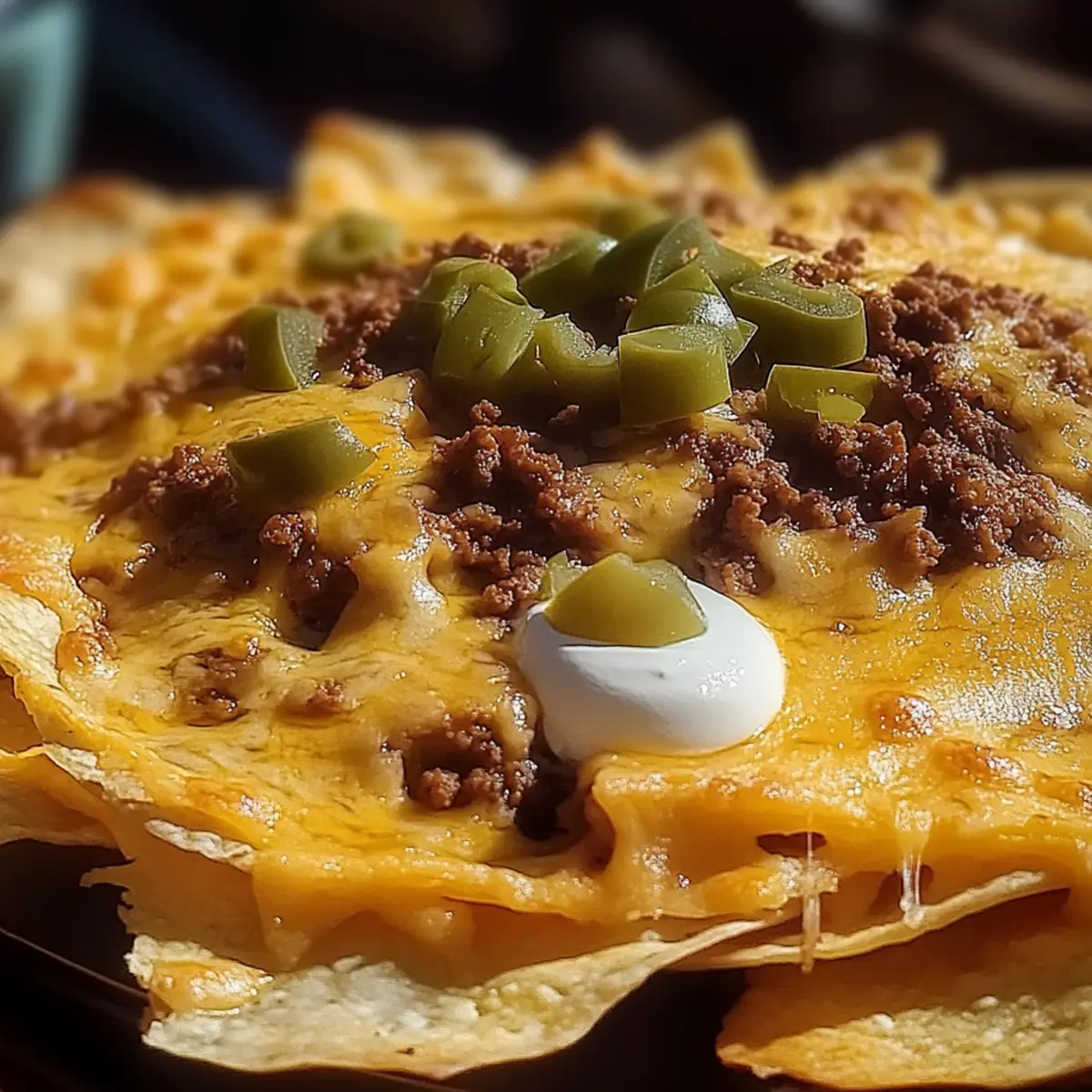 Cheesy Beef Nachos