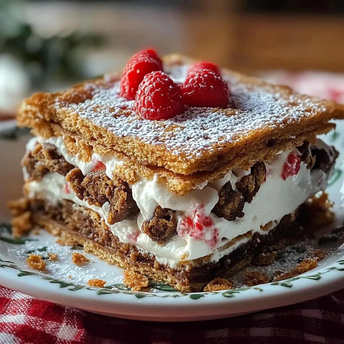 Christmas Cookie Lasagna
