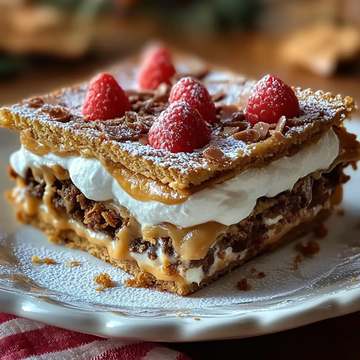 Christmas Cookie Lasagna