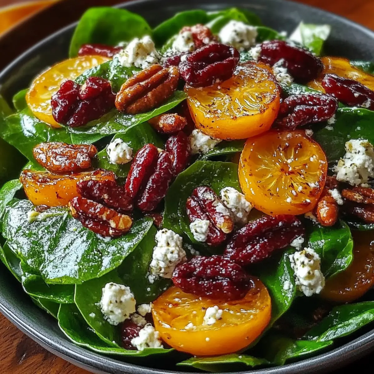 Christmas Cranberry Spinach Salad
