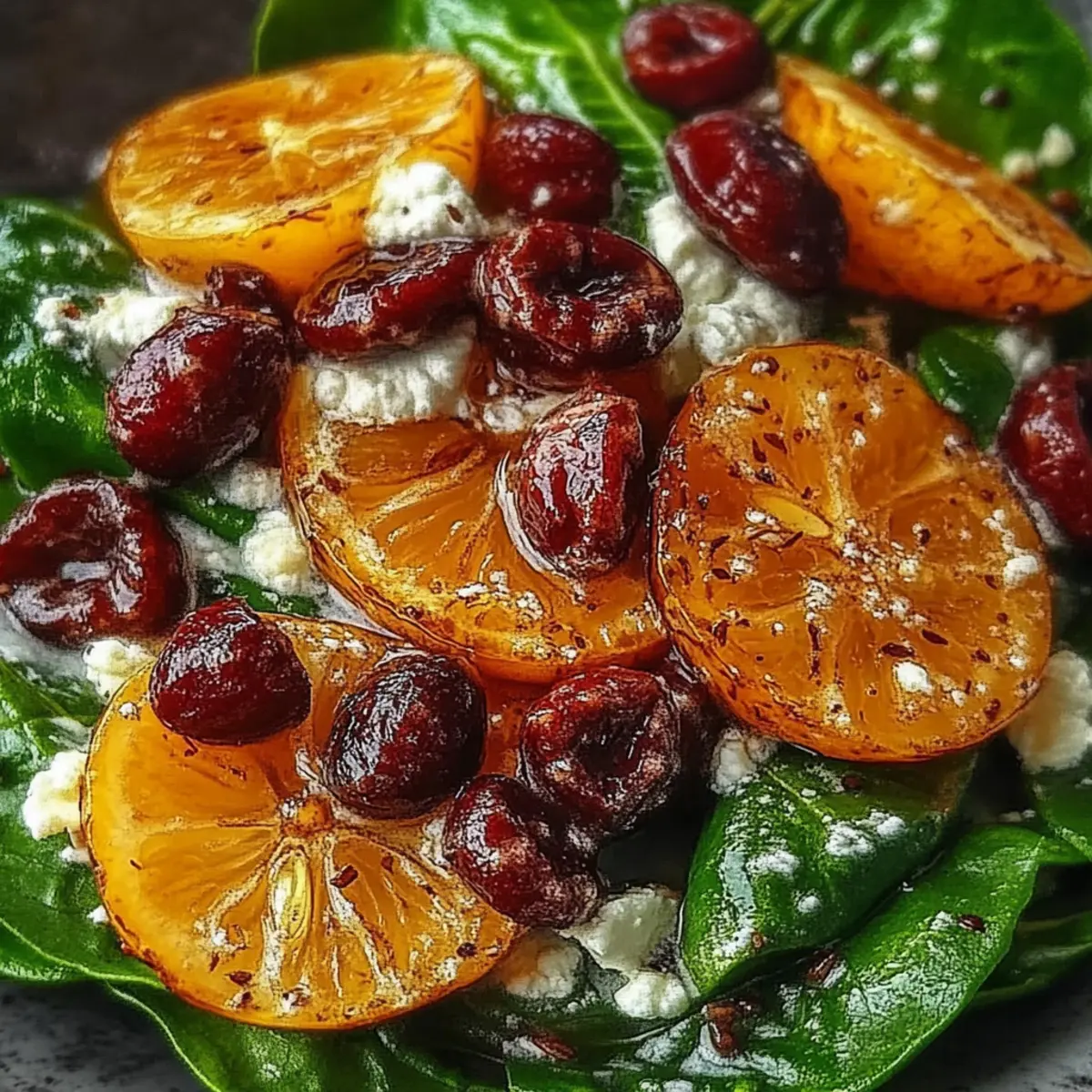 Christmas Cranberry Spinach Salad