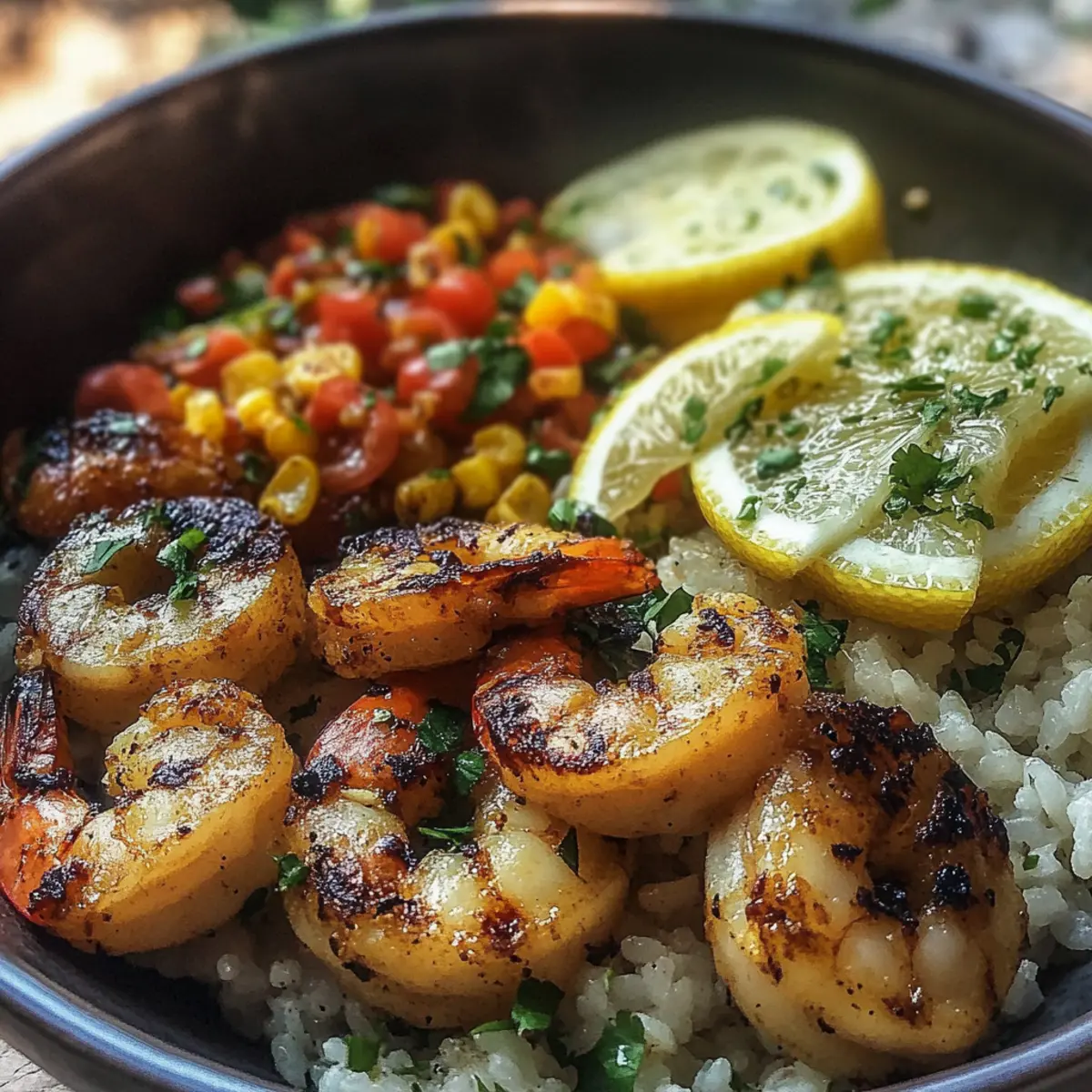 Cilantro Lime Shrimp Bowl