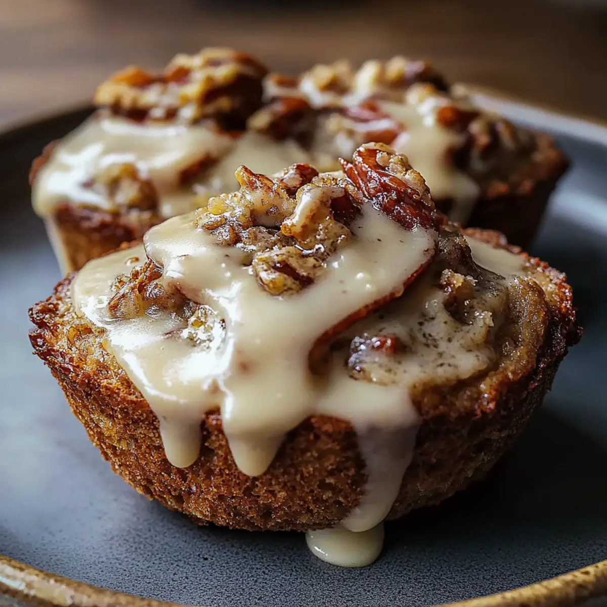 Cinnamon Roll Protein Muffins