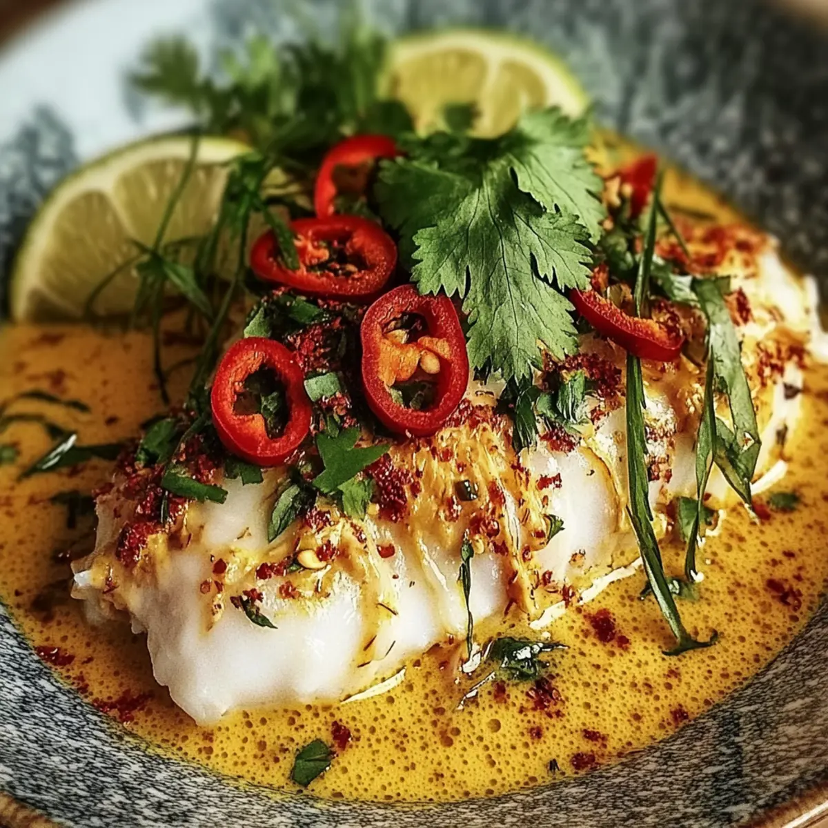 Coconut Lime Fish Curry with Jasmine Rice