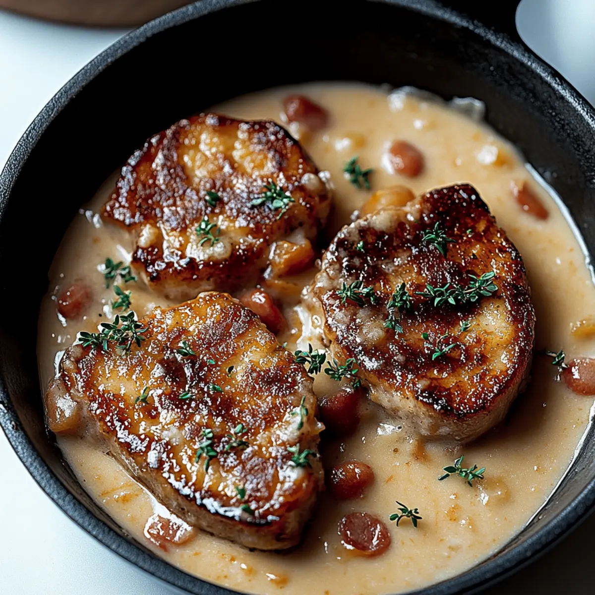 Country Fried Pork Chops with Bacon Gravy