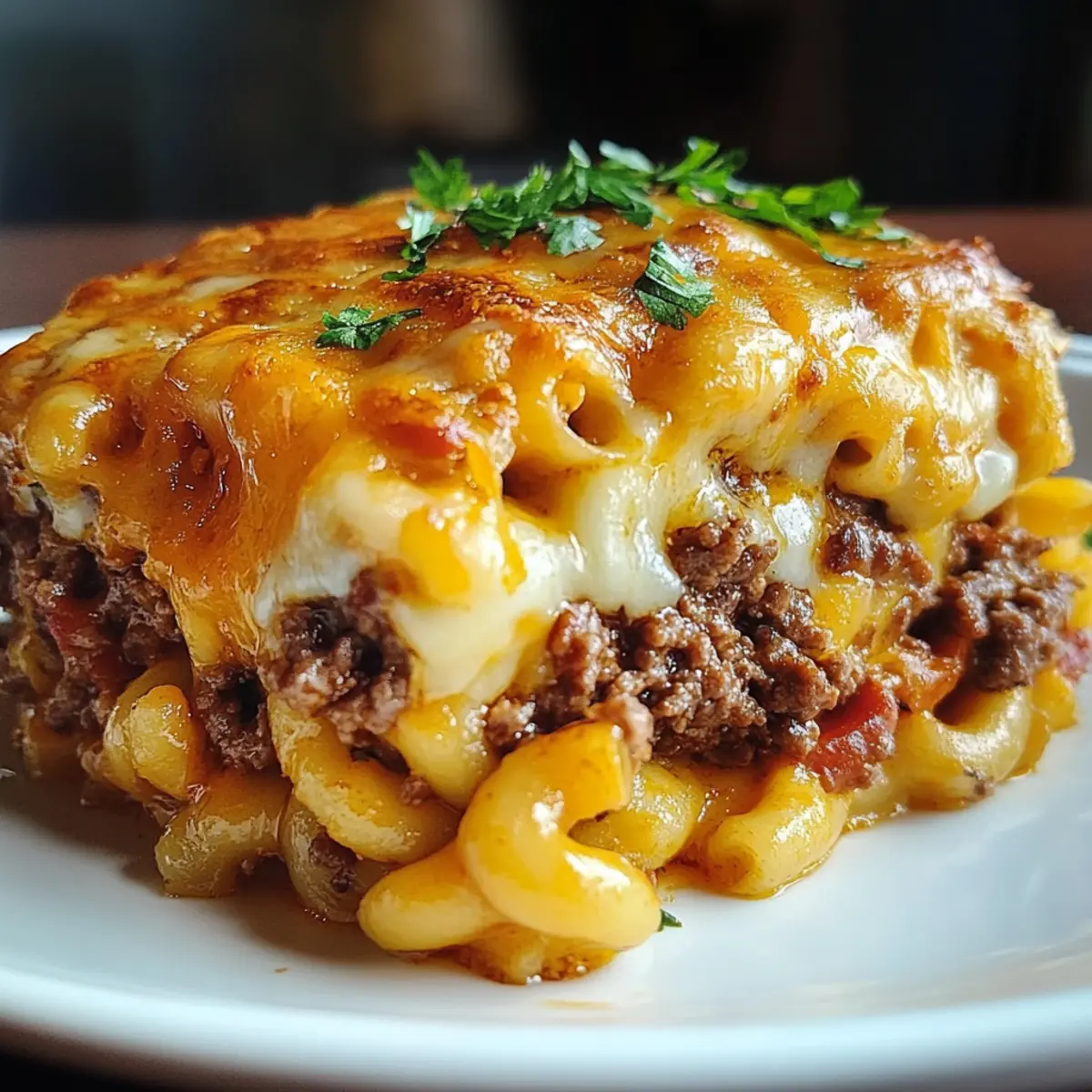 Cozy Mac and Cheese Meatloaf Casserole
