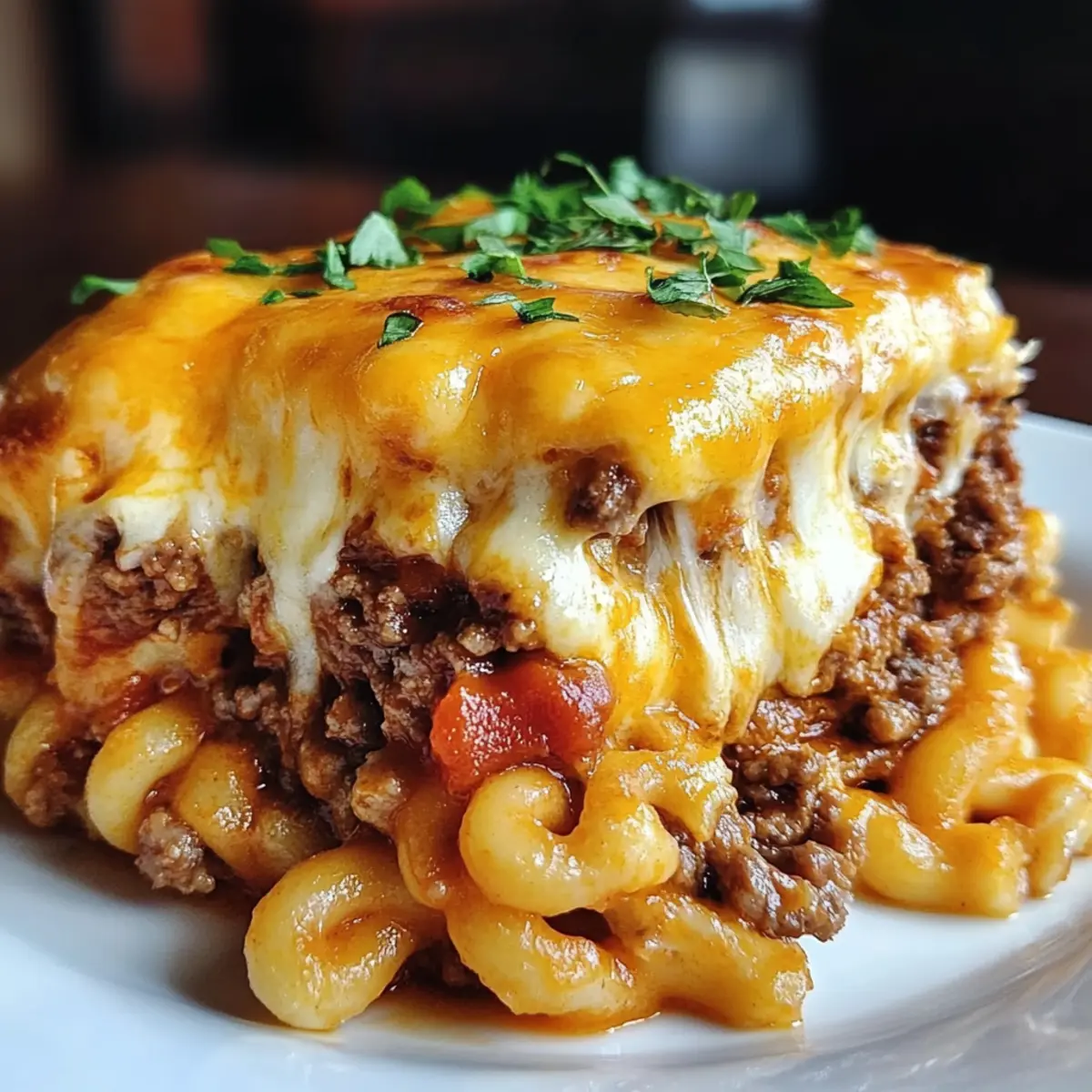 Cozy Mac and Cheese Meatloaf Casserole