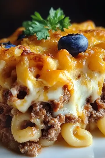 Cozy Mac and Cheese Meatloaf Casserole