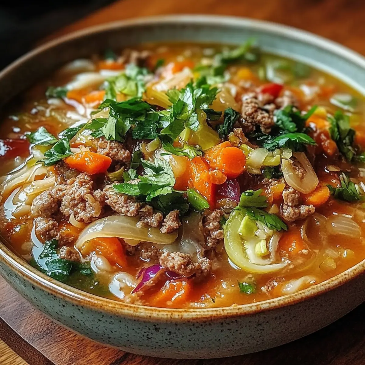 Cozy One-Pot Egg Roll Soup