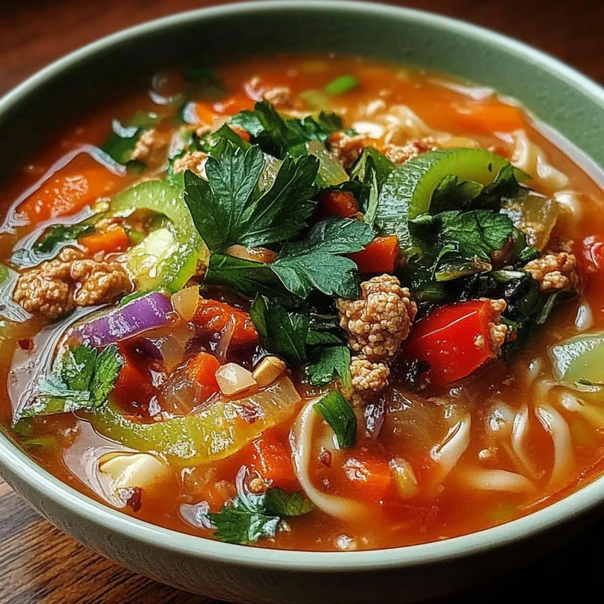Cozy One-Pot Egg Roll Soup