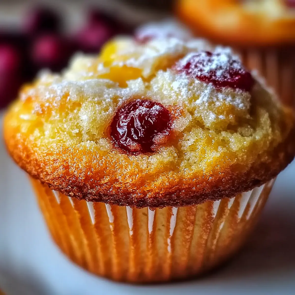 Cranberry Orange Breakfast Muffins