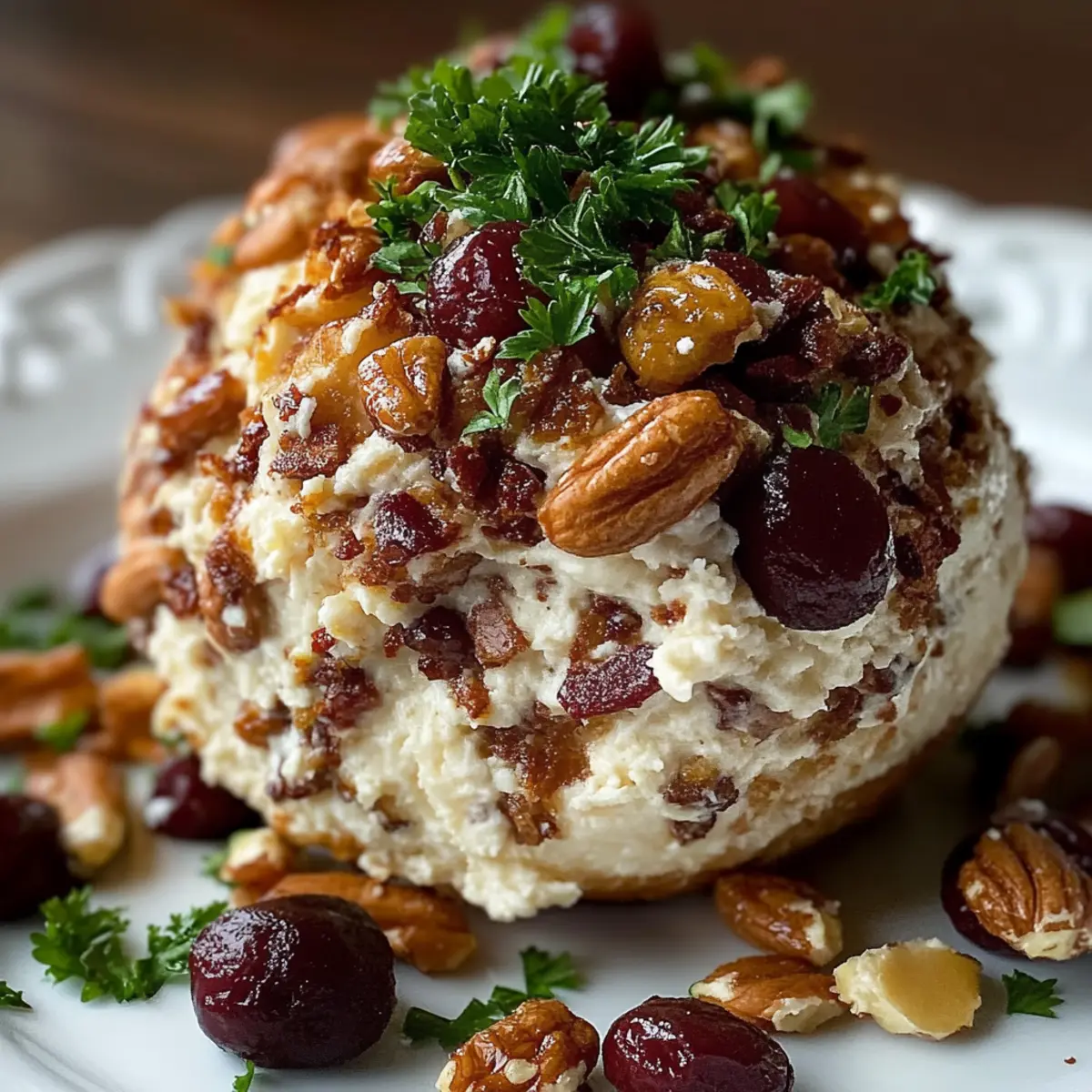 Cranberry Pecan Goat Cheese Ball
